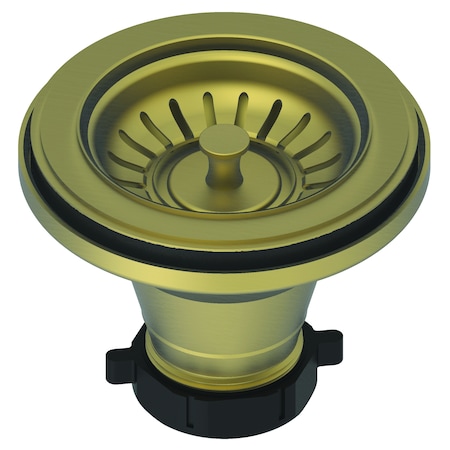 Newport Brass Large Basket Strainer Set in Antique Brass 122LS-06